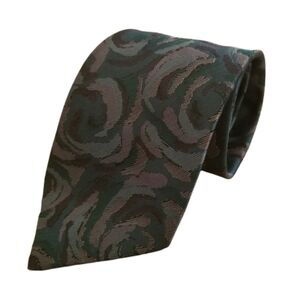 Retro Floral Green Goldlion Mens Tie